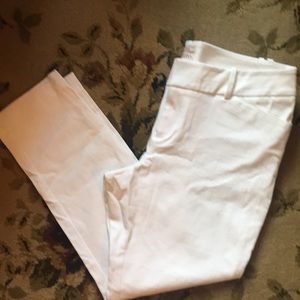 Merona White ankle mid rise pants